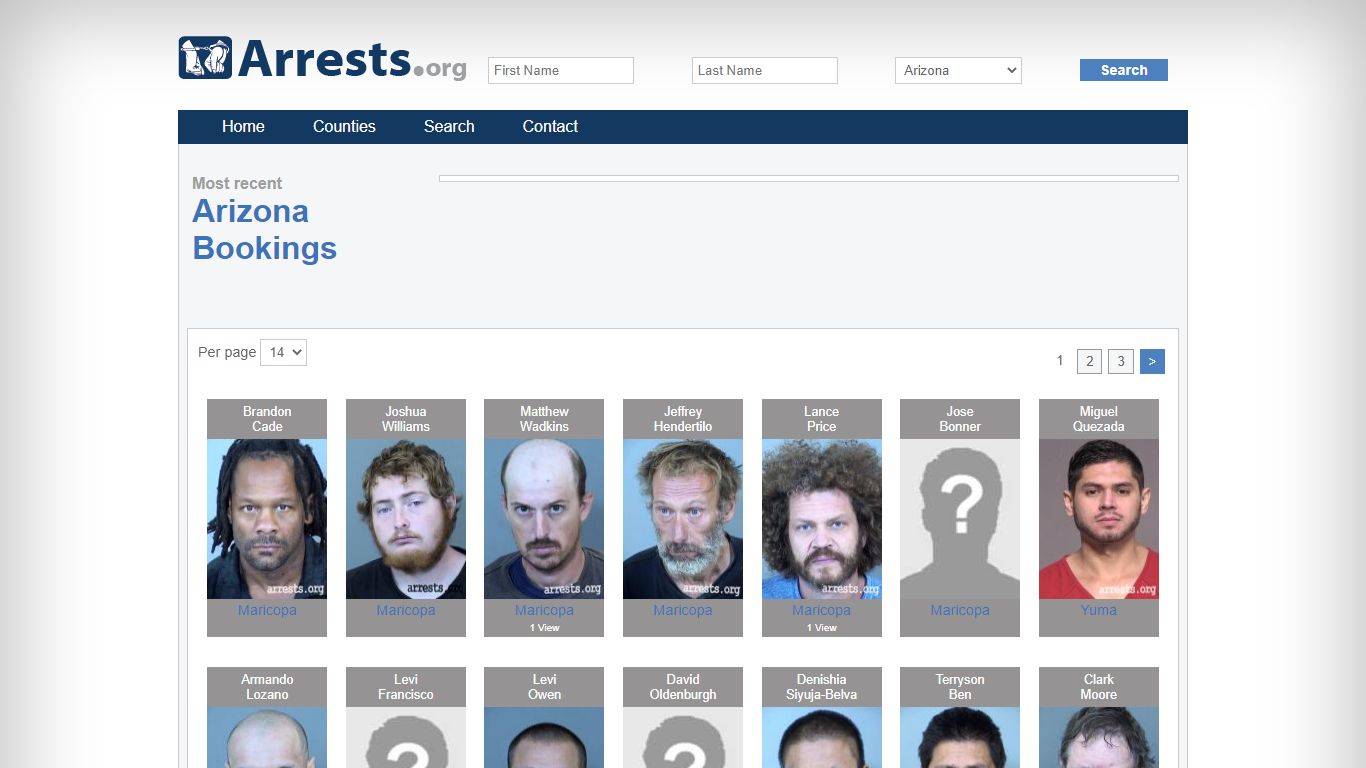 Arizona Arrests and Inmate Search